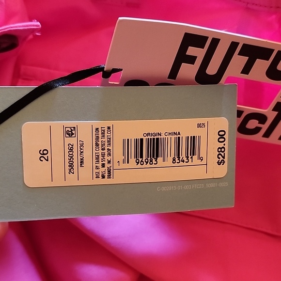 Future Collective Size 26 Pink Cargo Pockets Mini Wrap Skirt Cotton Blend - Picture 7 of 7